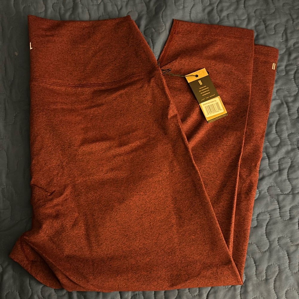 Women’s High rise plush heather tight 25- wine